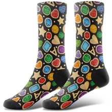 Novelty Colored Dem Star Socks Funny Fashion Socks