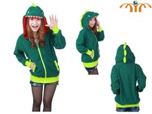 Anime Green Dinosaurs Hoodie
