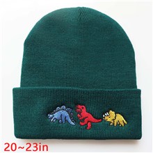 Dinosaur Cartoon Winter Warm Stretch Beanie Knit Hat