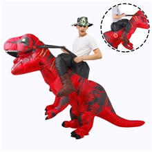 Adult Inflatable Rider Costume Riding Me T-Rex Fancy Dress Funny Dinosaur Halloween Blow up Costumes