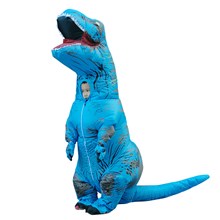 Blue Dinosaur Child Inflatable Costume T-Rex Fancy Dress Halloween Blow up Costumes