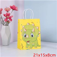 Cartoon Dinosaur Paper Bag Gift Bag Treat Bag Goodie Bag