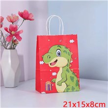 Cartoon Dinosaur Paper Bag Gift Bag Treat Bag Goodie Bag