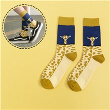 Novelty Giraffe Socks Funny Cute Pattern Print  Socks