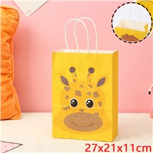 Cartoon Giraffe Paper Bag Gift Bag Treat Bag Goodie Bag