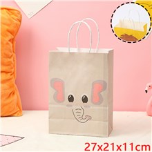 Cartoon Elephant Paper Bag Gift Bag Treat Bag Goodie Bag