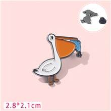 Cute Animal Pelican Brooch Brooches Lapel Pin Shirt Badge Turtle Jewelry Pins