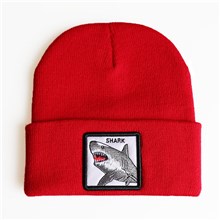 Shark Red Knit Hat