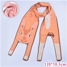 Squirrel 3D Cute Animal Handbag Handle Wrap Skinny Scarf for Women
