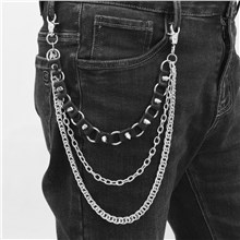 Punk Alloy Rivet Chains for Pants, Belt Chains Hip Hop Trousers Jeans Chain