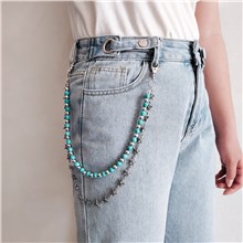 Punk Alloy Chains for Pants, Belt Chains Hip Hop Trousers Jeans Chain