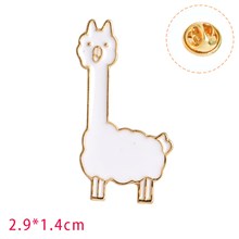 Cute Cartoon Animal Alpaca Llama Enamel Pin Brooch