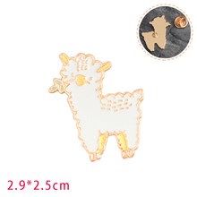 Cute Cartoon Animal Alpaca Llama Enamel Pin Brooch