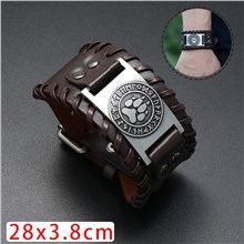 Vikings Bear Paw Bracelet Punk Leather Cuff Bracelet Gothic Leather Wristband 