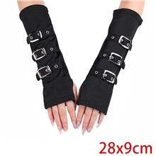 Punk Gloves Gothic Fingerless Arm Sleeve