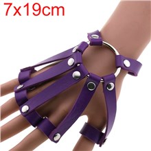 Punk PU Leather Glove Gothic Bracelet