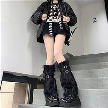 Girls Leg Warmer Socks Japanese Students Kawaii Lolita Socks Cosplay Warm Thigh High Socks