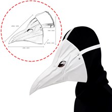 Punk Plague Doctor Bird Mask Halloween Costume Cosplay PU Leather Masks for Adult