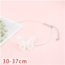 Gothic Lolita Punk White Butterfly Necklace Choker