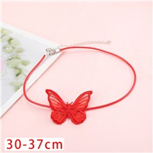 Gothic Lolita Punk Red Butterfly Necklace Choker