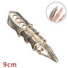 Punk Vintage Dragon Knuckle Joint Full Finger Ring Halloween Cosplay 