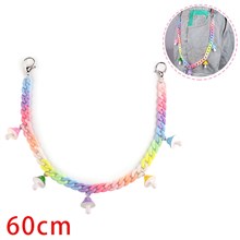 Cute Pants Keychain Acrylic Colorful Jean Chain Punk Pocket Trousers Chain Hiphop Rock Wallet Chains