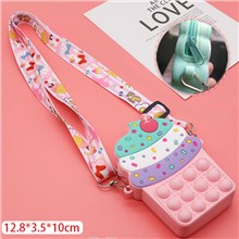 Ice Cream Fidget Toys Pop Small Purse Anxiety Stress Relief Shoulder Bag