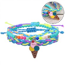 Ice Cream Bracelets Stuff Bead String Bracelets Braided Stretch Friendship Bracelets