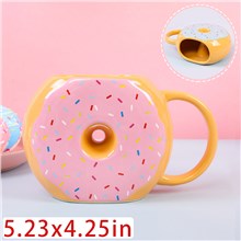 Cute Doughnut Ceramic Cup Mug Funny Coffee Mug