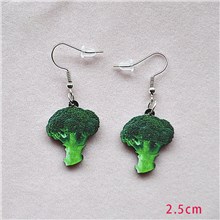 Funny Broccoli Acrylic Earrings