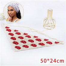 Mushroom Crochet Hair Bandanas Headscarf Hair Kerchief Headband 