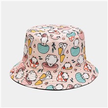 Mushroom Print Bucket Hat Beach Fisherman Hat