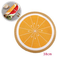 Cute Orange Weave Coaster