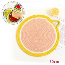 Cute Grapefruit Weave Coaster