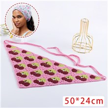 Cherry Crochet Hair Bandanas Headscarf Hair Kerchief Headband 
