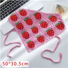 Strawberry Crochet Hair Bandanas Headscarf Hair Kerchief Headband 