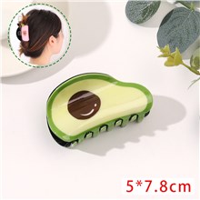 Avocado Fruit Shape Hair Claw Clips
