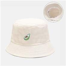 Cute Fruit Avocado Print Bucket Hat Beach Fisherman Hat