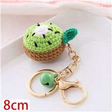 Crochet Avocado Bag Charm Keychain Fruit Keychain Cute Key Ring
