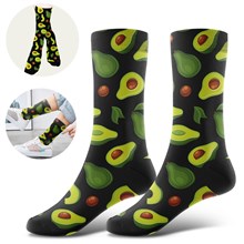 Cute Funny Novelty Avocado Socks Women Men Cotton Fruits Socks