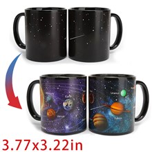 Space Heat Sensitive Color Changing Coffee Mug