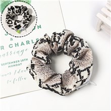 Snake Hair Scrunchie With Zipper Pocket Hair Tie