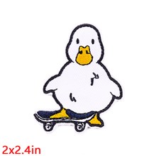 Funny Duck Skateboard Embroidered Badge Patch