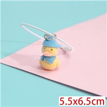 Cute Duck Pendant Keychain Key Ring