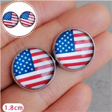 Independence Day USA Earring