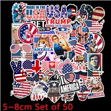 Independence Day USA Flag Stickers Waterproof Vinyl Laptop Phone Water Bottle Stickers