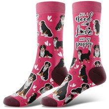 Novelty Bernese Mountain Dog Socks Funny Pet Dog Socks