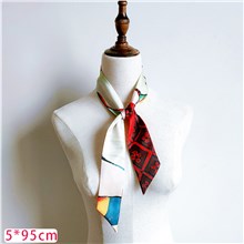 Pablo Picasso Mini Scarf Fashion Ribbon Chic Handbag Band Handle Wrap Hair band Neck Tie Silky Ribbon