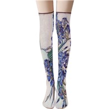Art Painting Long Boot Stockings Over Knee Thigh Sock