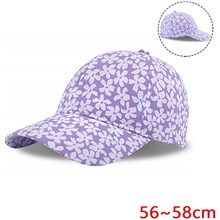 Purple Flower Floral Baseball Cap for Women Ponytail Hat Fashionable Low Profile Adjustable Baseball Hat